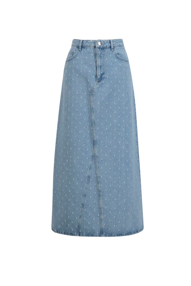 Armine Denim Etek 25YD9125 Mavi