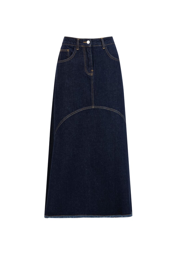 Armine Denim Etek 25YD9139 Koyu Lacivert