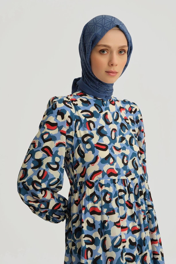 Armine Trend  Elbise 25YT914 Mavi