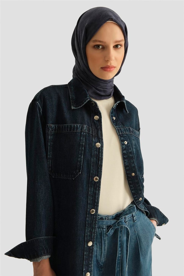 Armine Gömlek 25YD9140 Koyu Lacivert