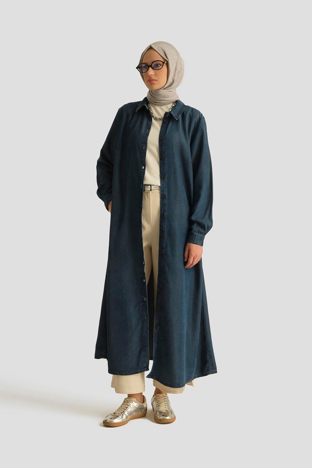 Armine Tunik Elbise 25YD9143 Koyu Lacivert