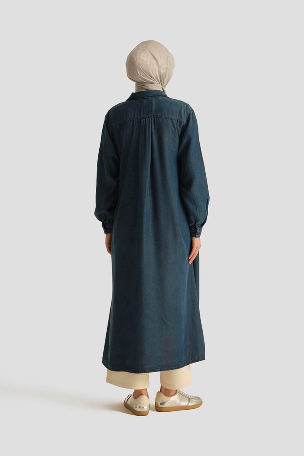 Armine Tunik Elbise 25YD9143 Koyu Lacivert