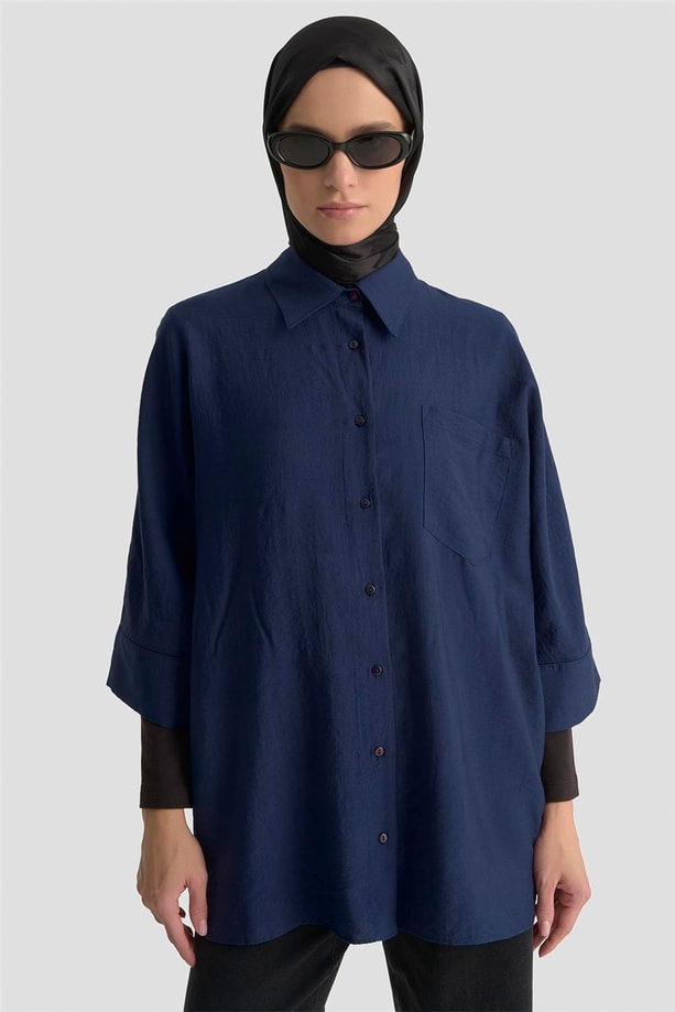 Armine Tunik 25YD9171 LACİVERT