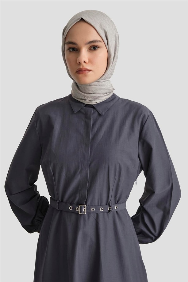 Armine Elbise 25YD9178 Antrasit