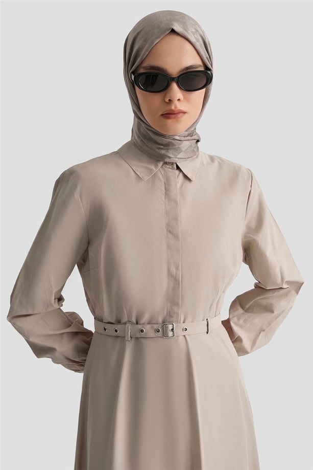 Armine Elbise 25YD9178 Bej