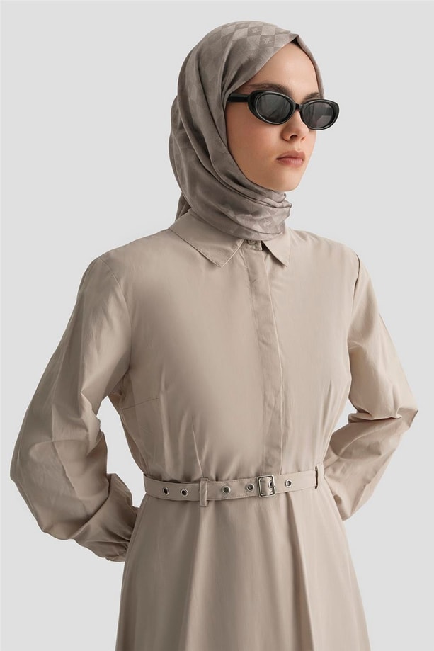 Armine Elbise 25YD9178 Bej