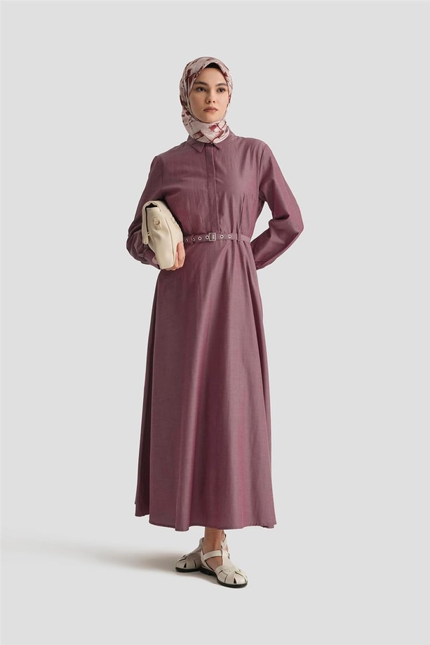 Armine Elbise 25YD9178 BORDO