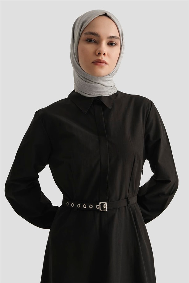 Armine Elbise 25YD9178 Siyah