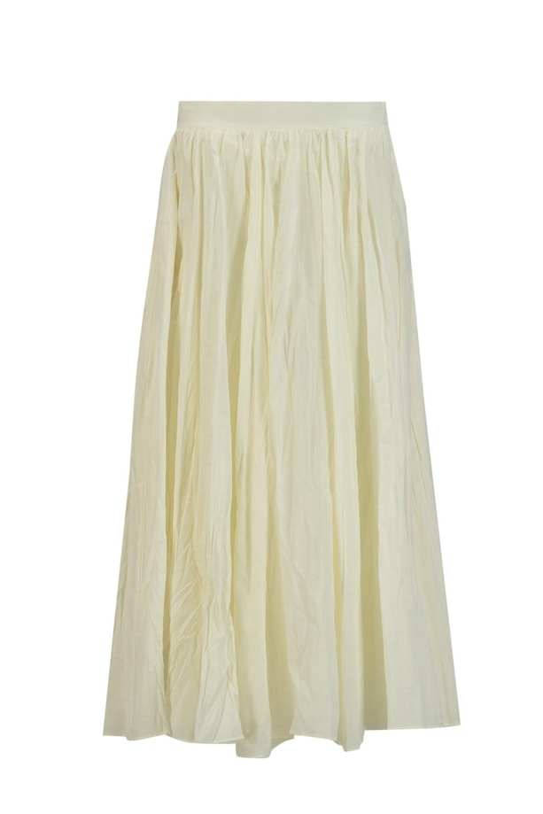 Armine Kırışık Vual Etek 25YD9180 Ekru