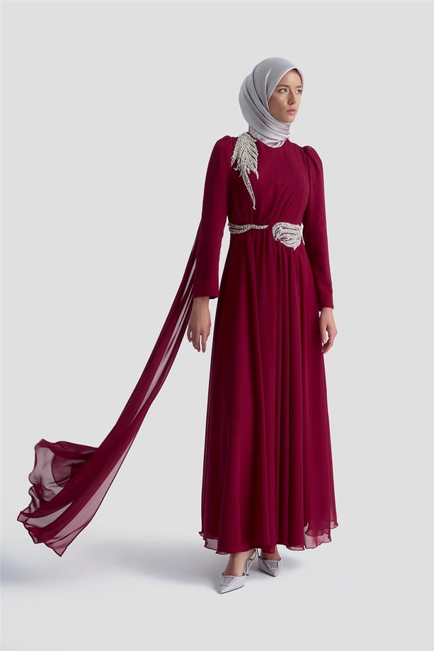 Armine Abiye 25YD9183 BORDO