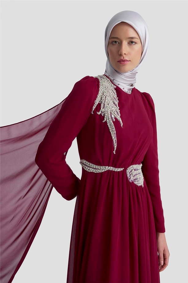 Armine Abiye 25YD9183 BORDO