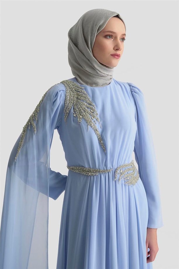 Armine Abiye 25YD9183 Mavi