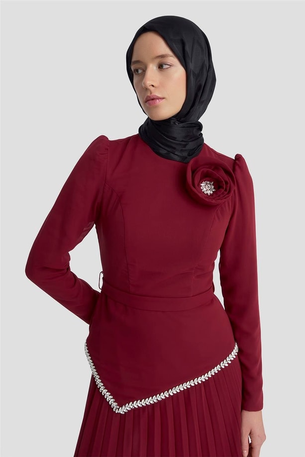 Armine Abiye 25YD9187 BORDO