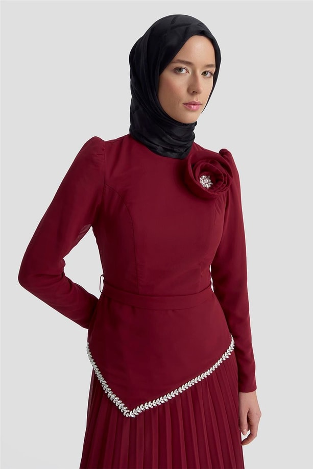 Armine Abiye 25YD9187 BORDO