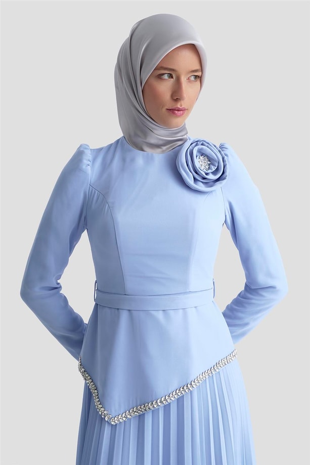 Armine Abiye 25YD9187 Mavi