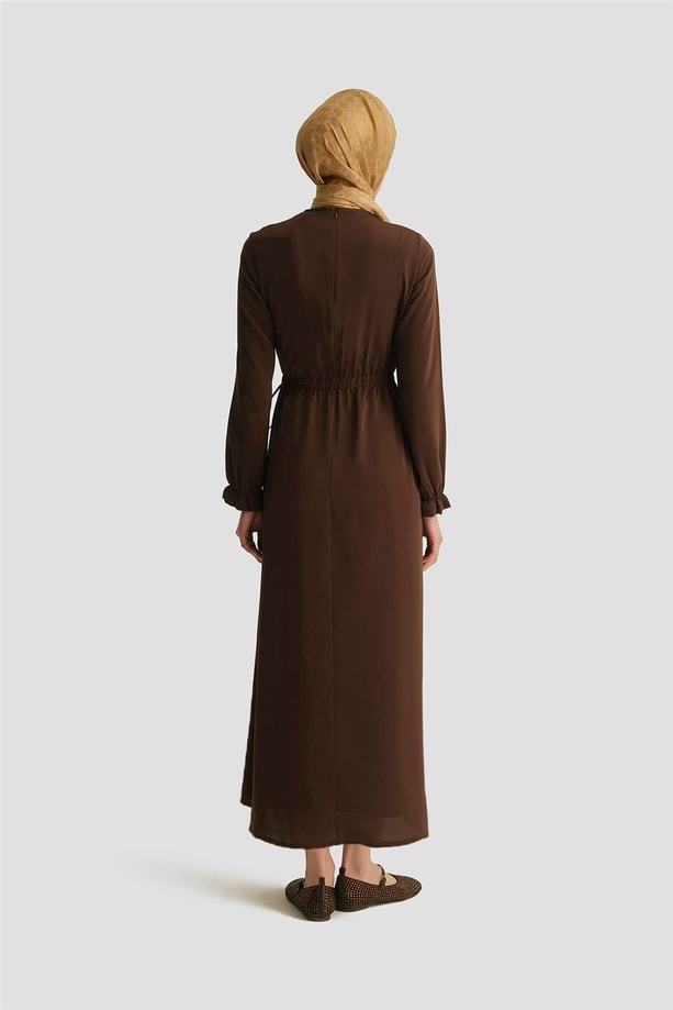 Armine Elbise 25YH9230 Kahverengi