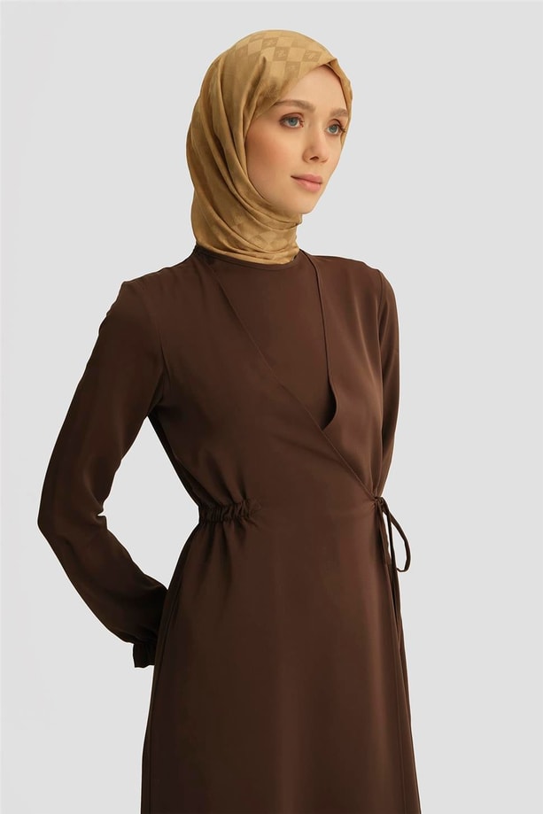 Armine Elbise 25YH9230 Kahverengi