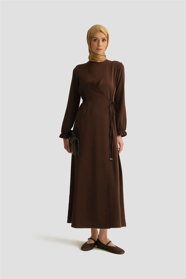 Armine Elbise 25YH9230 Kahverengi