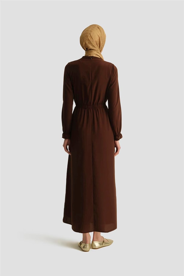 Armine Elbise 25YH9230 Açık Kahve
