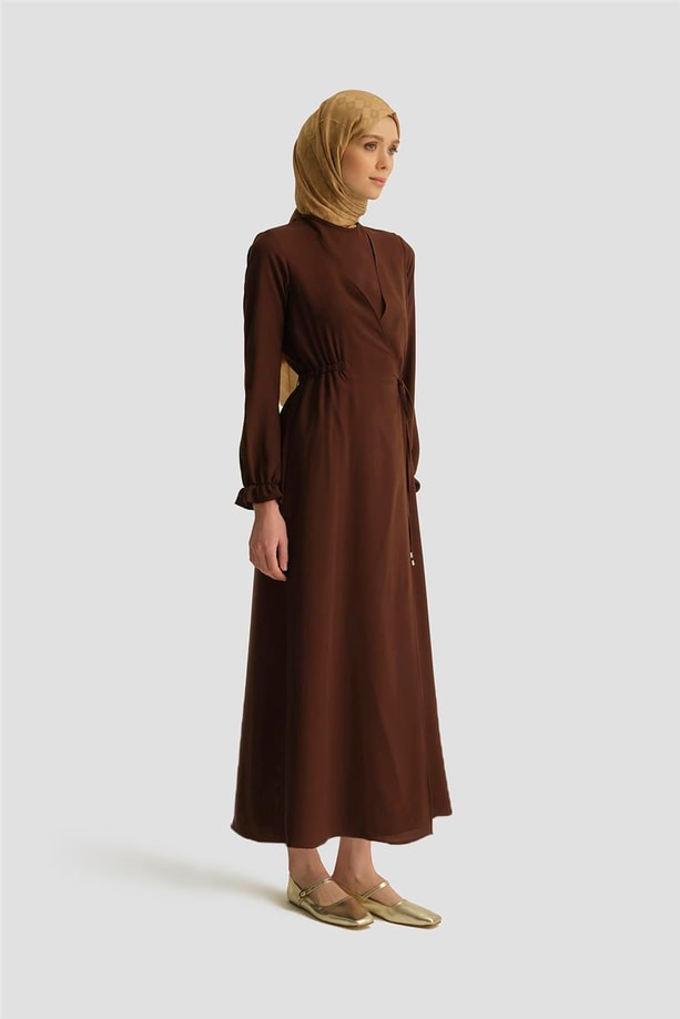 Armine Elbise 25YH9230 Açık Kahve