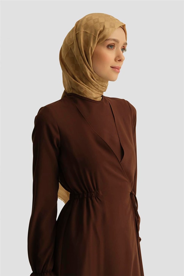 Armine Elbise 25YH9230 Açık Kahve