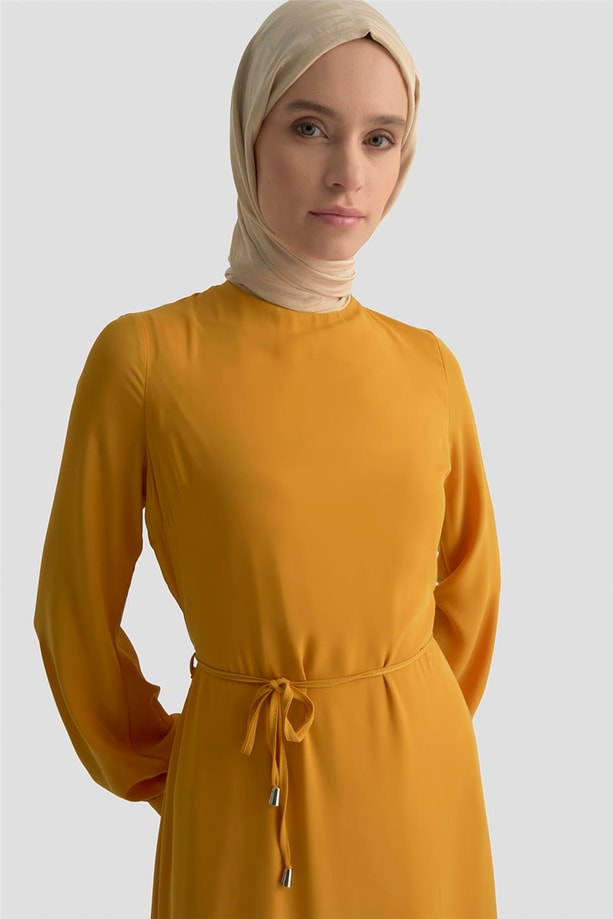 Armine Trend Elbise 25YT924 Hardal