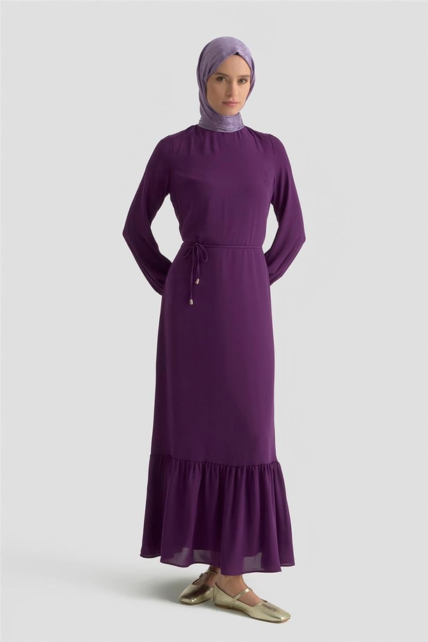 Armine Trend Elbise 25YT924 Açık Mor