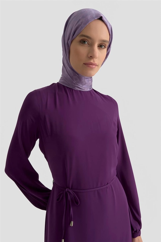 Armine Trend Elbise 25YT924 Açık Mor
