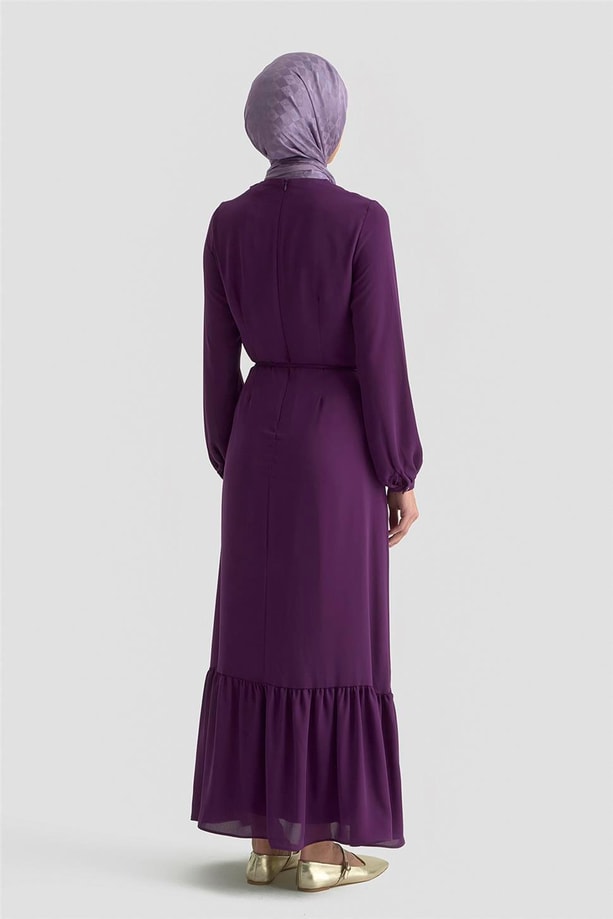 Armine Trend Elbise 25YT924 Açık Mor