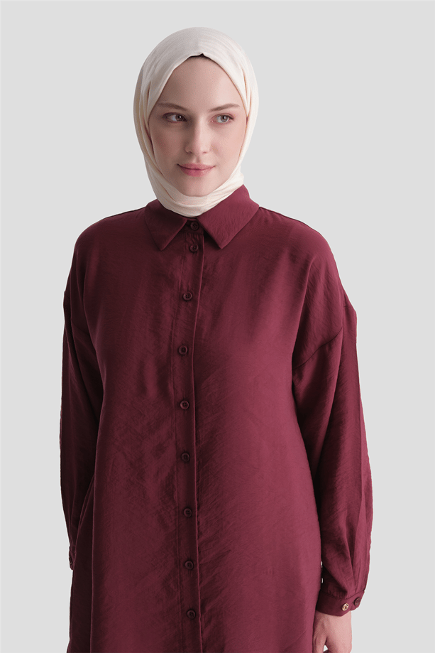 Tunik 26YT418 Bordo