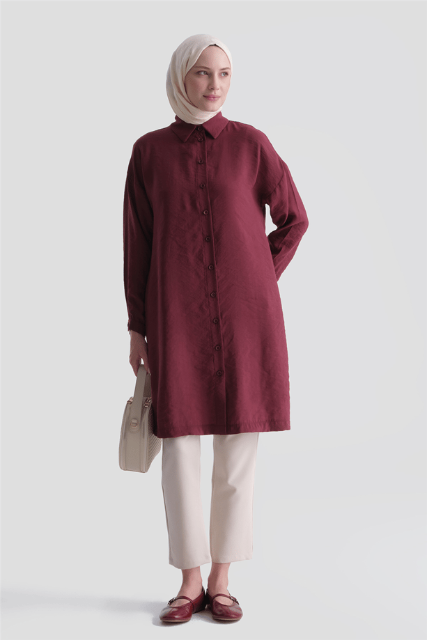 Tunik 26YT418 Bordo