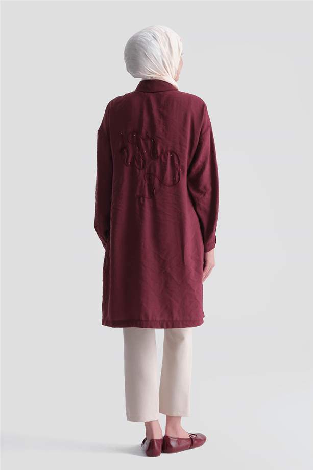Tunik 26YT418 Bordo