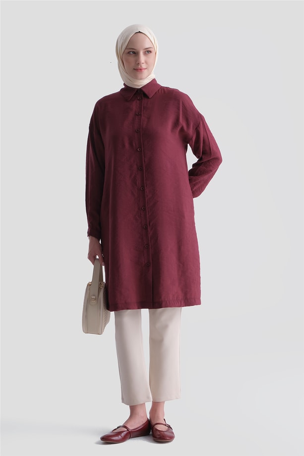 Tunik 26YT418 Bordo