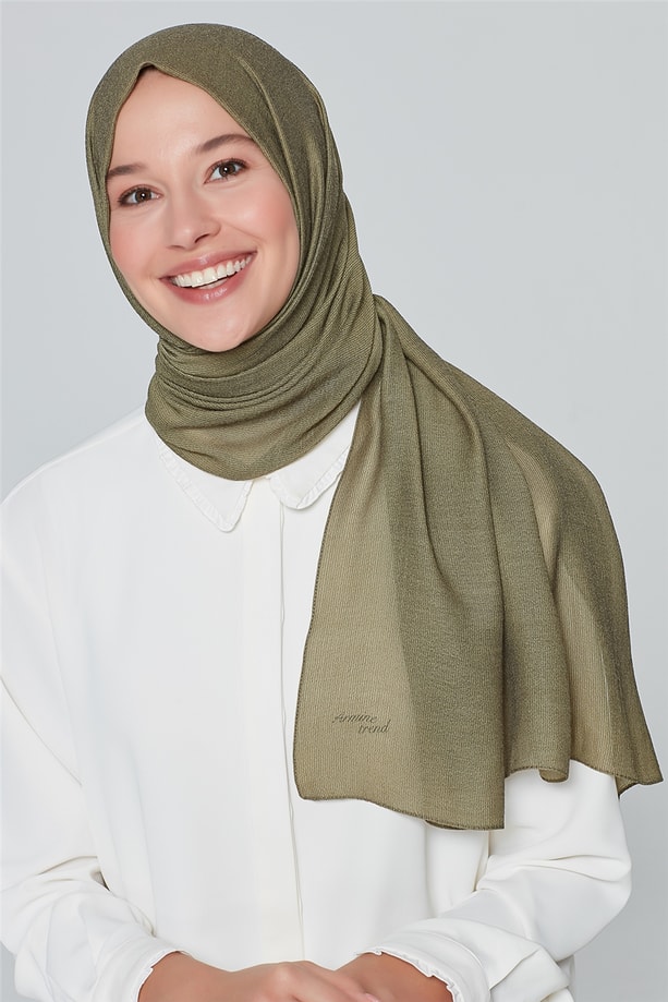 Armine Trend Polyester Şal 00Oa0444 Haki