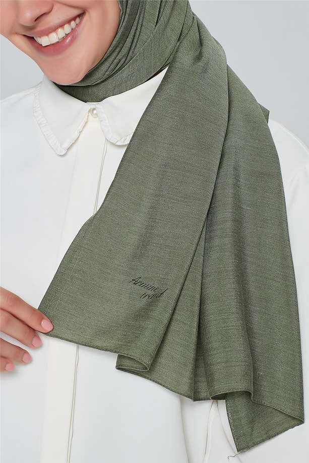 Armine Trend Polyester Şal 00Oa0444 Haki