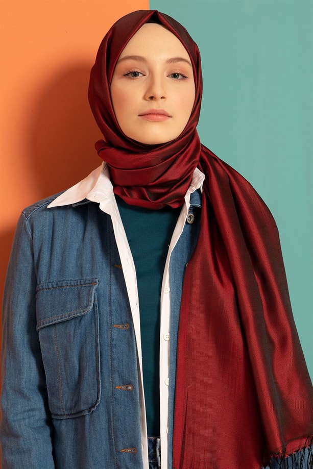 Armine Trend Nergis Şal 00Oa0444 Kırmızı