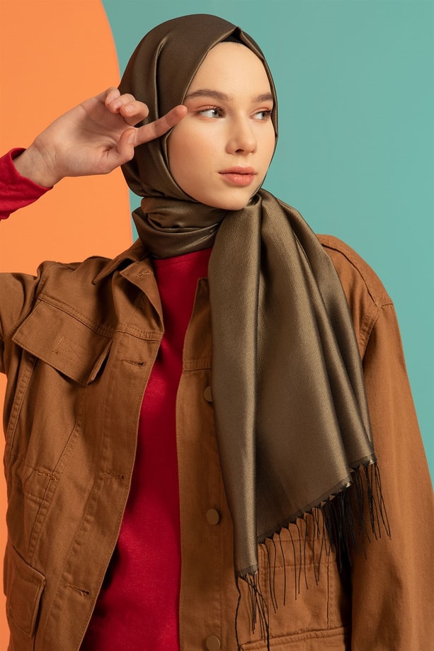 Armine Trend Nergis Şal 00Oa0444 Yağ Yeşili