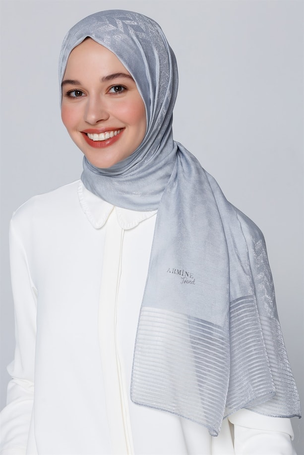 Armine Trend Viscon Şal 00Oa0444 Gümüş-Gümüş