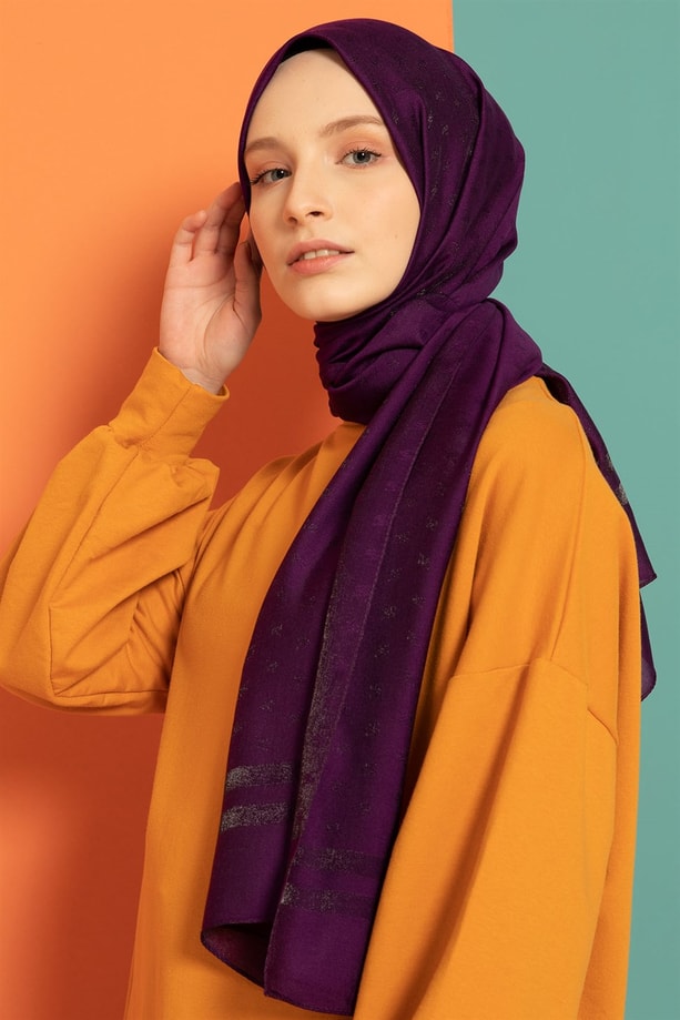 Armine Trend Viscon Şal 00Oa0444 Mor