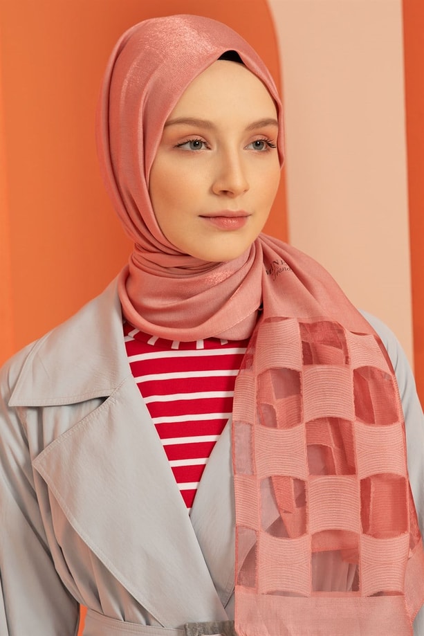 Armine Trend Viscon Şal 00Oa0444 Gülkurusu