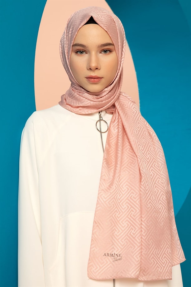 Armine Trend Kesik Elyaf Şal 00Oa0444 Pudra
