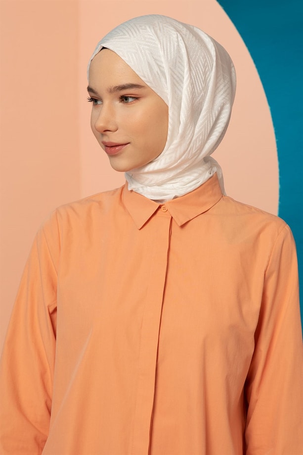 Armine Trend Kesik Elyaf Şal 00Oa0444 Kırık Beyaz