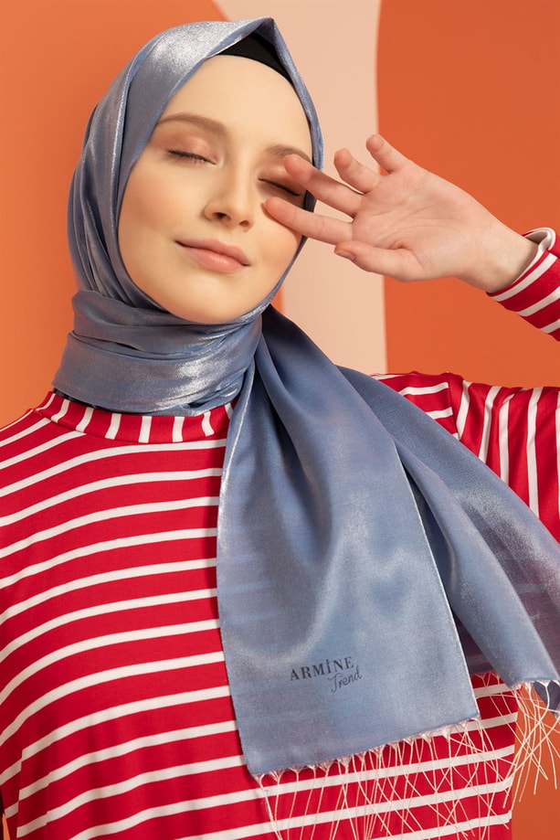 Armine Trend Diamond Şal 00Oa0444 İndigo
