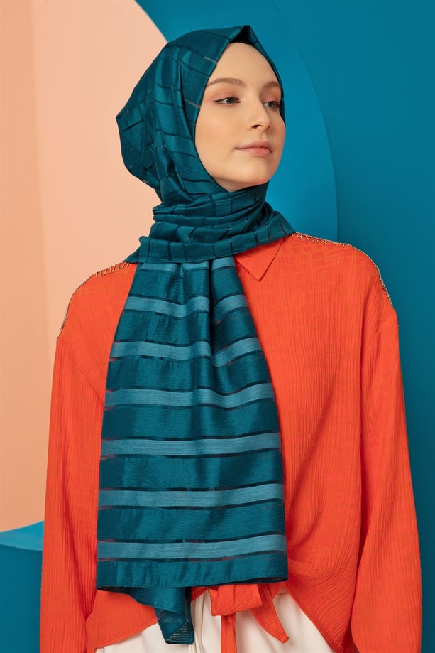 Armine Trend Viscon Şal 00Oa0444 Petrol