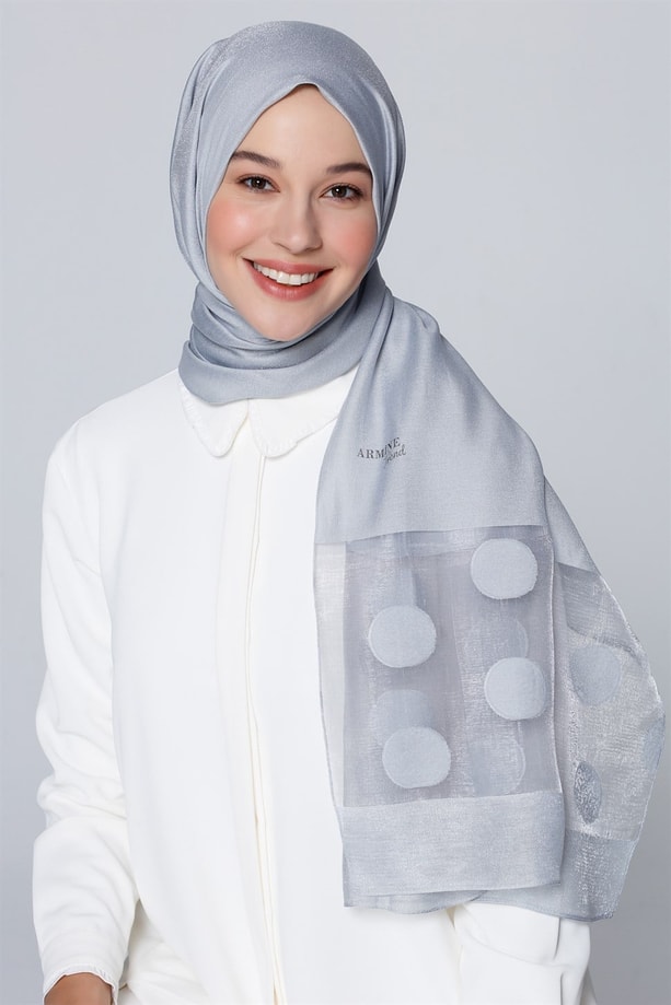 Armine Trend Viscon Şal 00Oa0444 Gümüş
