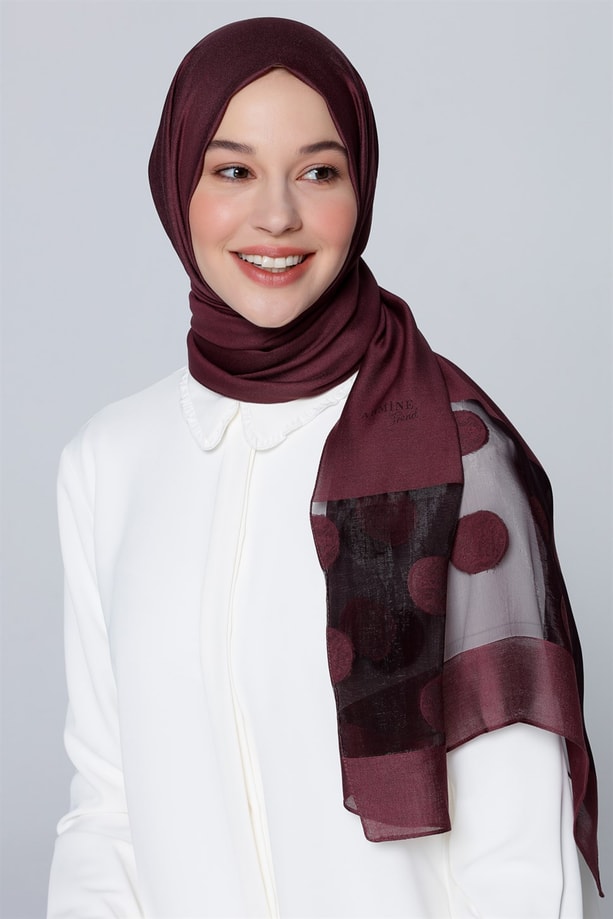 Armine Trend Viscon Şal 00Oa0444 Mürdüm