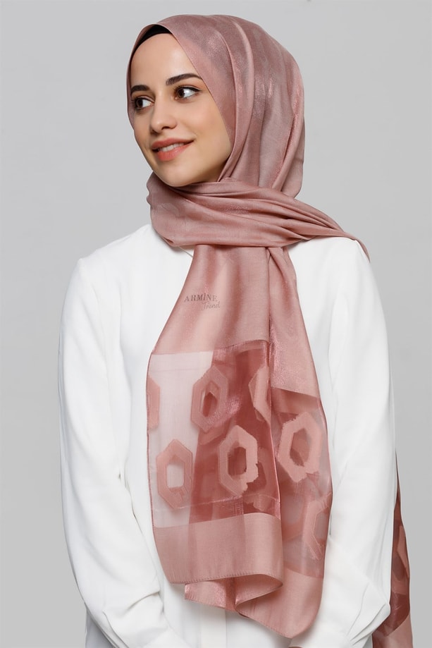 Armine Trend Viscon Şal 00Oa0444 Gülkurusu