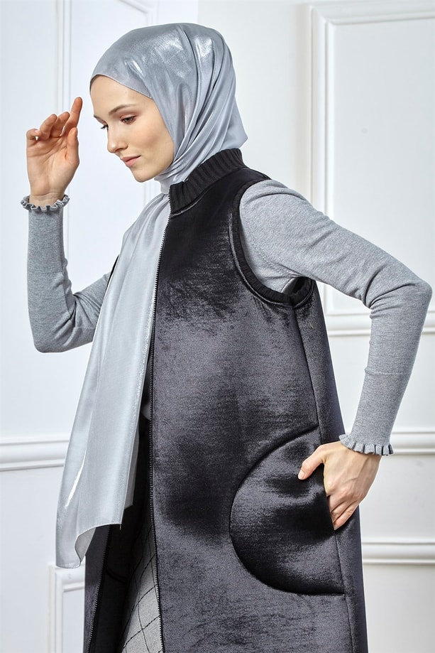 Armine Trend Viscon Şal 00Oa0444 Gri-K.Gri