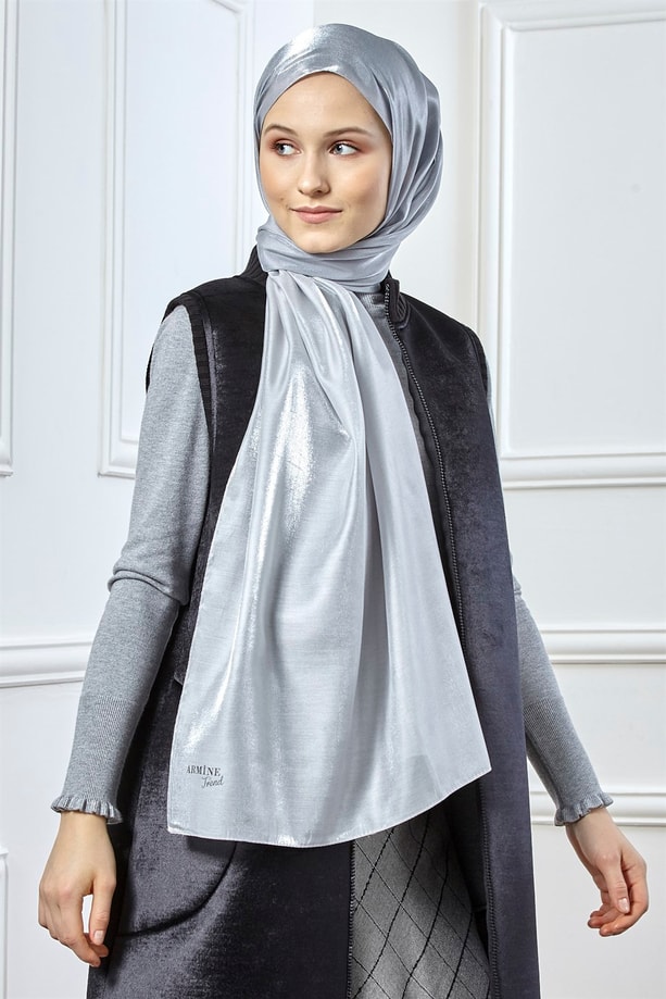 Armine Trend Viscon Şal 00Oa0444 Gri-K.Gri