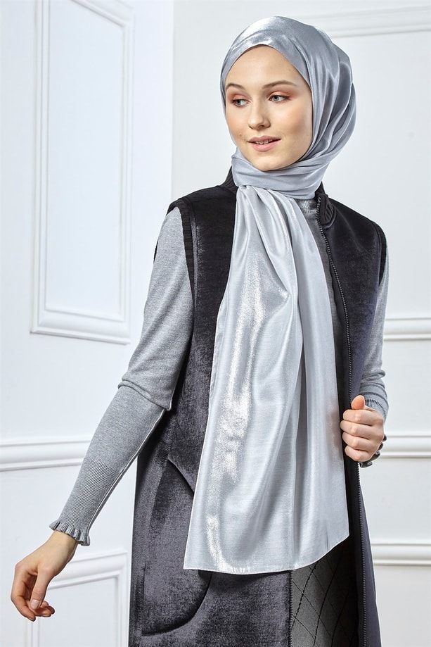 Armine Trend Viscon Şal 00Oa0444 Gri-K.Gri